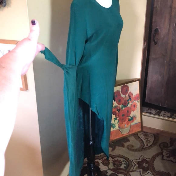 Vintage 90s NIVEAU CLASSIX Size 8 Deep Classic Green 100% silk Classic Sexy NEW - Picture 5 of 17